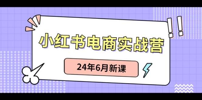 （10984期）小红书电商实战营：小红书笔记带货和无人直播，24年6月新课-靠谱项目库