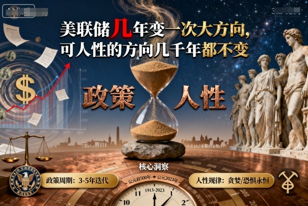 付费文章：美联储几年变一次大方向，可人性的方向几千年都不变-靠谱项目库