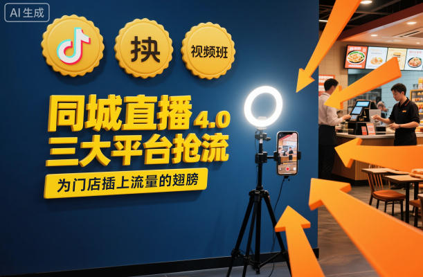 同城直播实操班4.0，三大平台抢流，为门店插上流量的翅膀-靠谱项目库