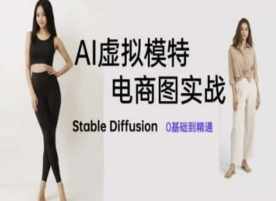 AI虚拟模特电商图实战，AI绘画Stable Diffusion 0基础到精通-靠谱项目库