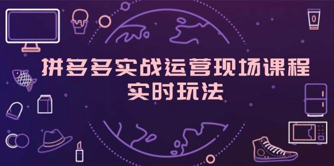 （11759期）拼多多实战运营现场课程，实时玩法，爆款打造，选品、规则解析-靠谱项目库