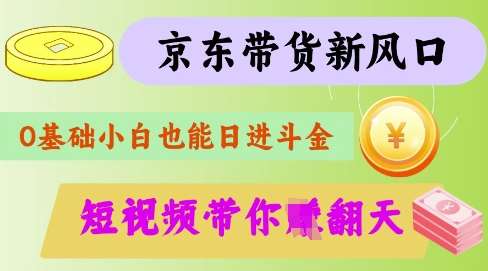 最新京东短视频带货代运营秘籍，轻松躺挣【揭秘】-靠谱项目库