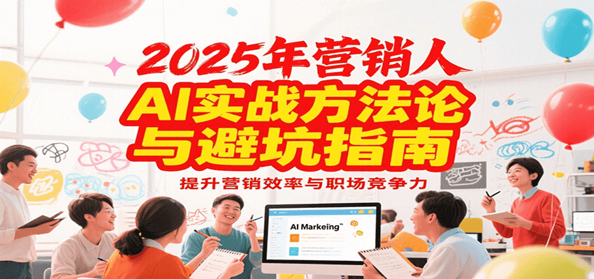 2025年营销实战方法论与避坑指南，利用AI提升营销效率与职场竞争力-靠谱项目库