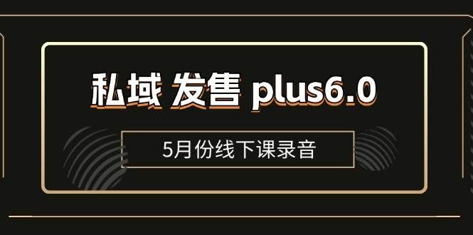 （11612期）私域 发售 plus6.0【5月份线下课录音】/全域套装 sop流程包，社群发售…-靠谱项目库