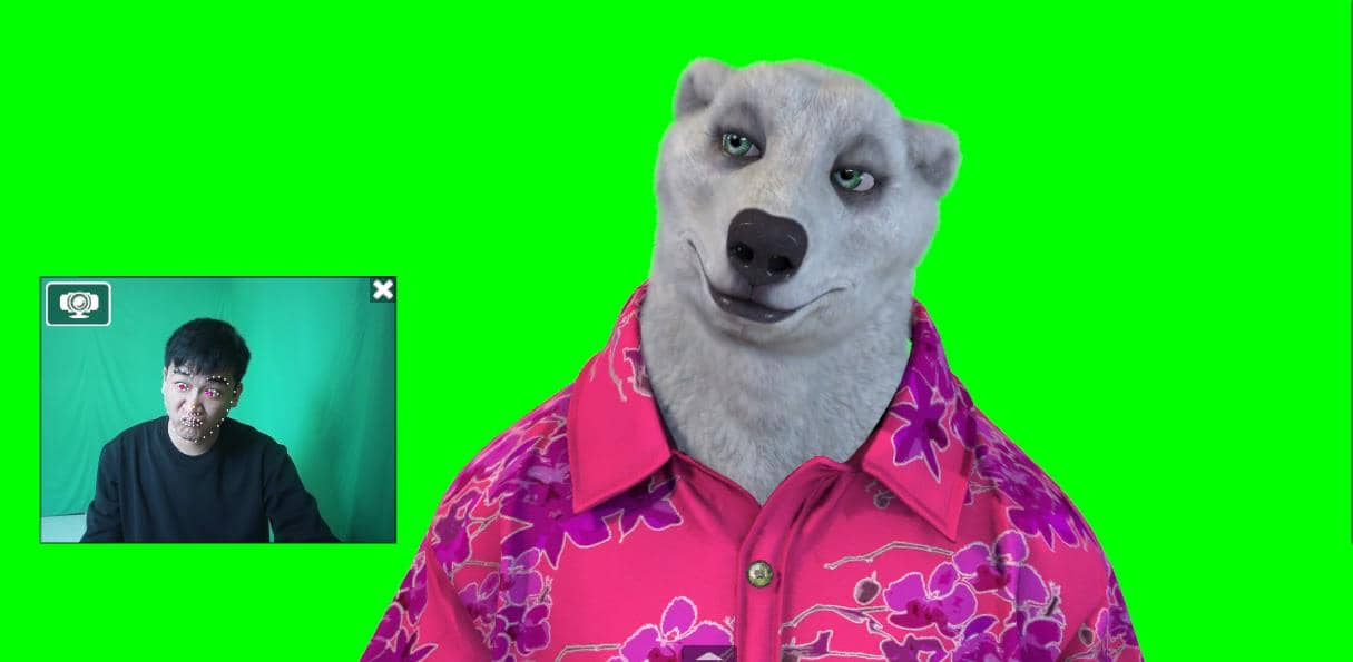 实时直播换脸卡通形象出镜，卡通形象面部捕捉(软件＋教程)-靠谱项目库