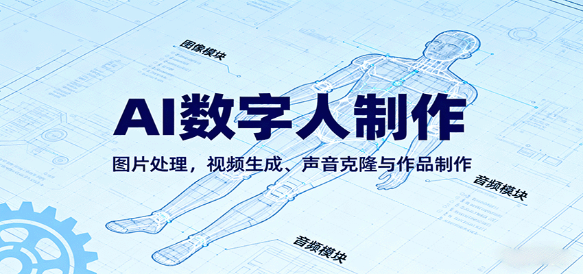AI永生数字人制作教程：图片处理，视频生成、声音克隆与作品制作-靠谱项目库