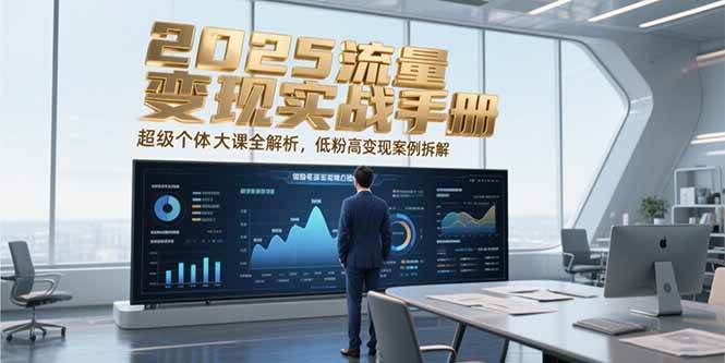 2025流量变现实战手册，超级个体大课全解析，低粉高变现案例拆解-靠谱项目库