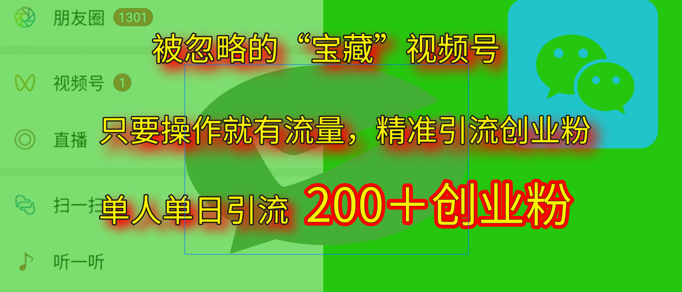 2025.5月最新被忽略的“宝藏”视频号，精准日引流200+-靠谱项目库