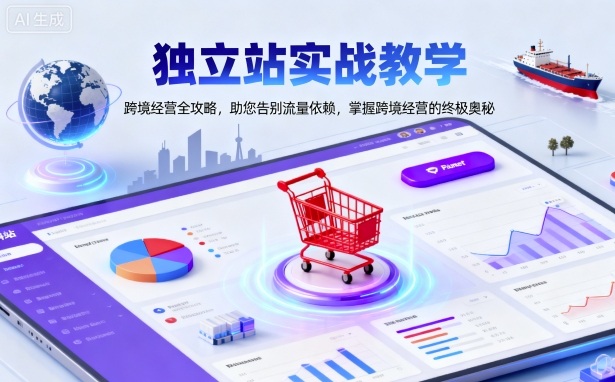 独立站实战教学，跨境经营全攻略，助您告别流量依赖，掌握跨境经营的终极奥-靠谱项目库