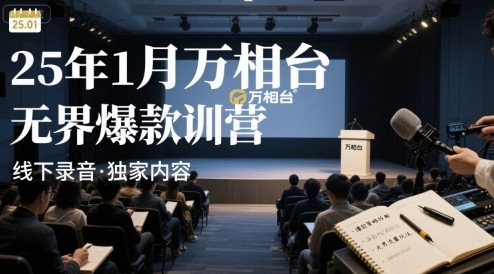 25年1月万相台无界爆款特训营线下录音-靠谱项目库