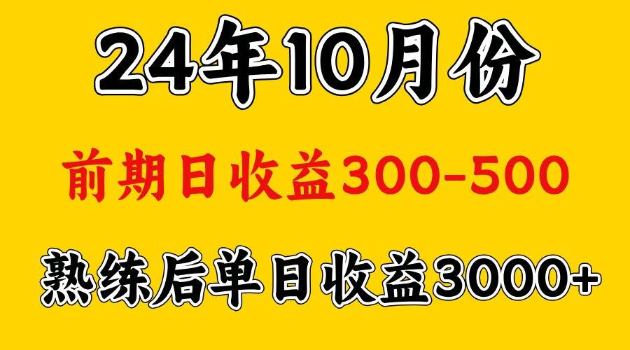 高手是怎么赚钱的.前期日收益500+熟练后日收益3000左右-靠谱项目库
