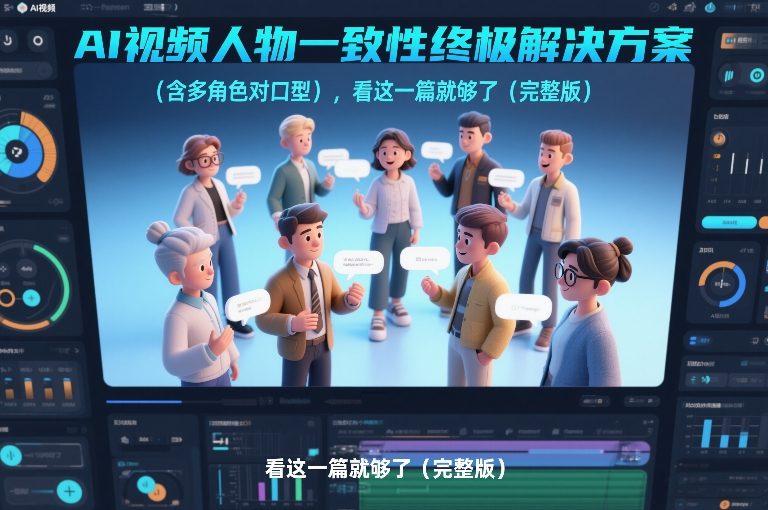 AI视频人物一致性终极解决方案（含多角色对口型），看这一篇就够了（完整版）-靠谱项目库