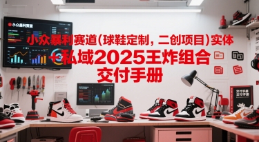 小众暴利赛道(球鞋定制，二创项目)实体+私域2025王炸组合  交付手册-靠谱项目库