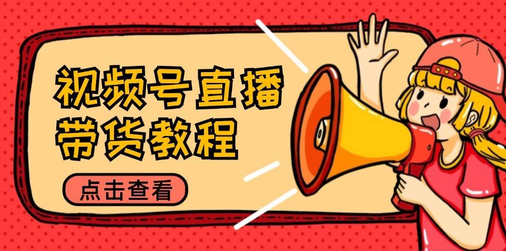 视频号直播带货教程：选品思路与话术拆解/掌握多种带货套路/提升直播效果-靠谱项目库