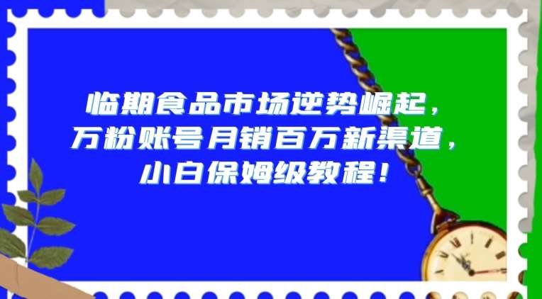 临期食品市场逆势崛起，万粉账号月销百万新渠道，小白保姆级教程【揭秘】-靠谱项目库