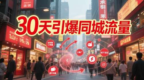 30天引爆同城流量：团购篇 认知篇 流量篇 来客篇 达人篇 老板人设IP篇 投流篇-靠谱项目库
