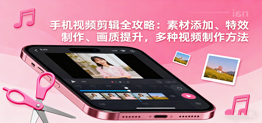 手机视频剪辑全攻略：素材添加、特效制作、画质提升，多种视频制作方法-靠谱项目库