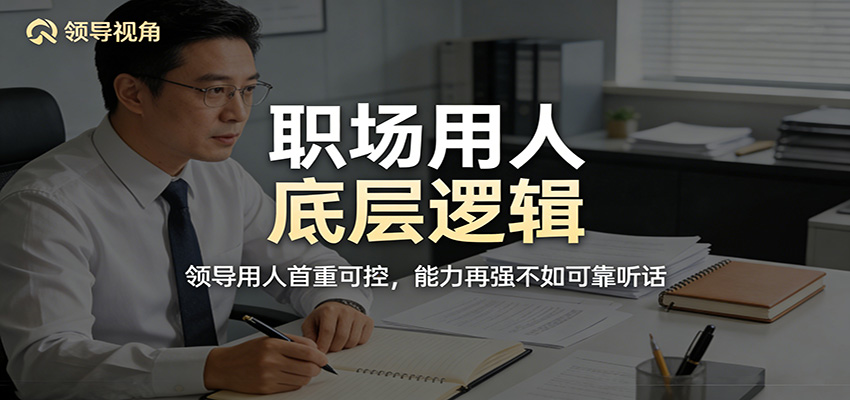 公众号付费文章：职场用人底层逻辑，领导用人首重可控，能力再强不如可靠听话-靠谱项目库