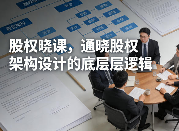 股权晓课，通晓股权架构设计的底层逻辑-靠谱项目库