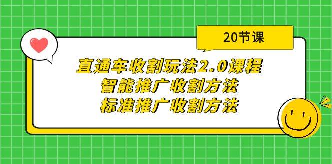直通车收割玩法2.0课程：智能推广收割方法+标准推广收割方法（20节课）-靠谱项目库