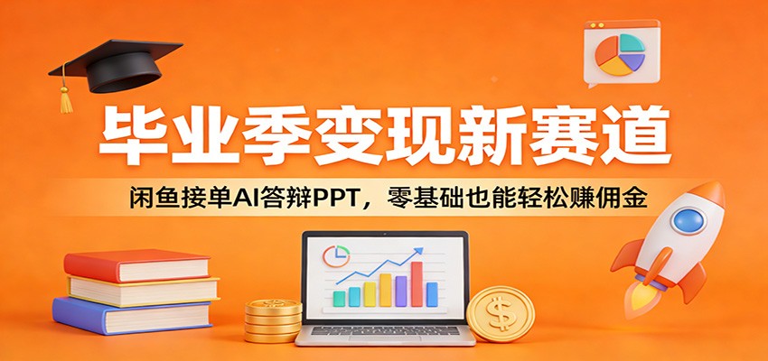毕业季变现新赛道：闲鱼接单AI答辩PPT，零基础也能轻松赚佣金-靠谱项目库