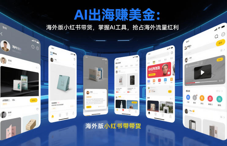 AI出海賺美金：海外版小红书带货，掌握AI工具，抢占海外流量红利（更新2026）-靠谱项目库