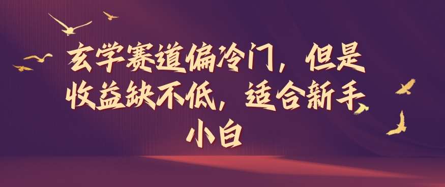 玄学赛道偏冷门，但是收益缺不低，适合新手小白【揭秘】-靠谱项目库