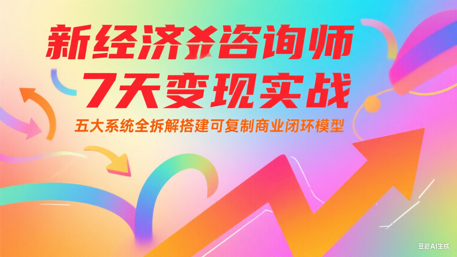 新经济咨询师 7 天变现实战：五大系统全拆解搭建可复制商业闭环模型-靠谱项目库