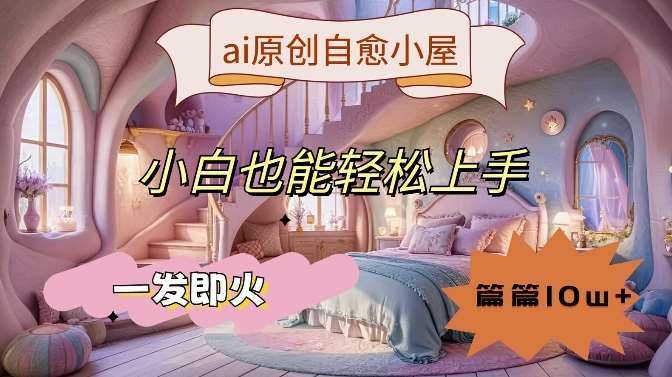 ai原创治愈小屋，小白也能轻松上手，一发即火，篇篇10w+【揭秘】-靠谱项目库
