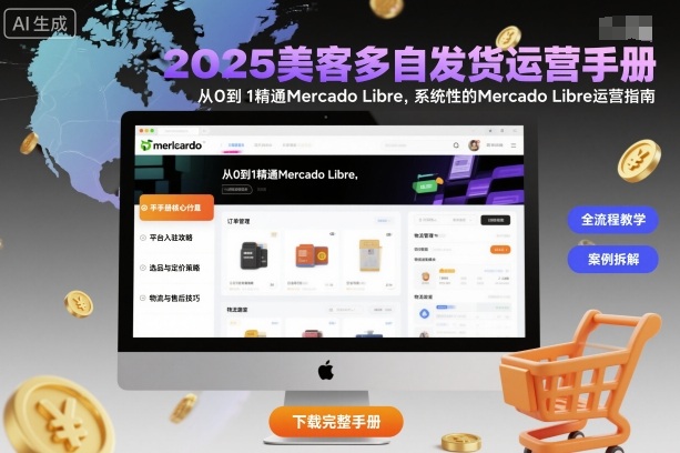 2025美客多自发货运营手册：从0到1精通Mercado Libre，系统性的Mercado Libre运营指南-靠谱项目库