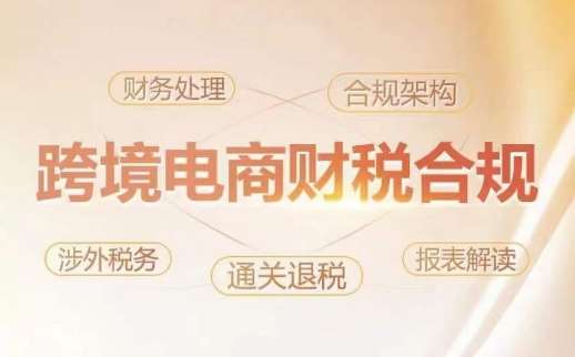 跨境老板财税合规特训营，规避财税风险、提升企业利润-靠谱项目库