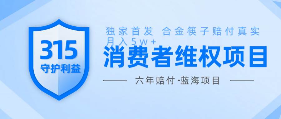 维Q赔付合金筷子玩法小白也能月入5w+风口项目实操-靠谱项目库