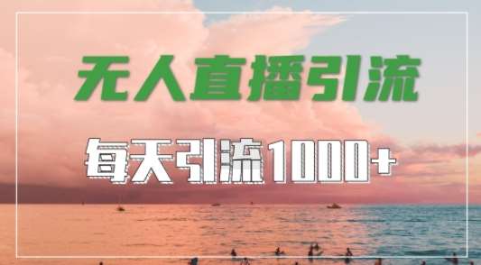 抖音快手视频号全平台通用，无人直播引流法，超暴力引流1000+高质量精准创业粉【揭秘】-靠谱项目库