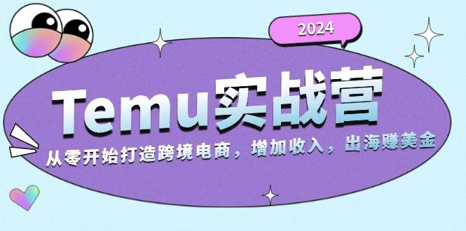 （13266期）2024Temu实战营：从零开始打造跨境电商，增加收入，出海赚美金-靠谱项目库