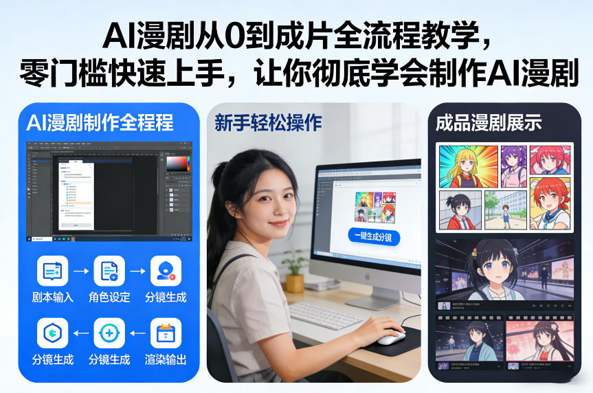 AI漫剧从0到成片全流程教学，零门槛快速上手，让你彻底学会制作AI漫剧【保姆级教程】-靠谱项目库