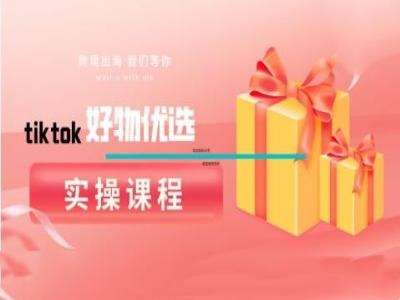 tiktok好物优选实操课程，好物分享操作技巧-靠谱项目库