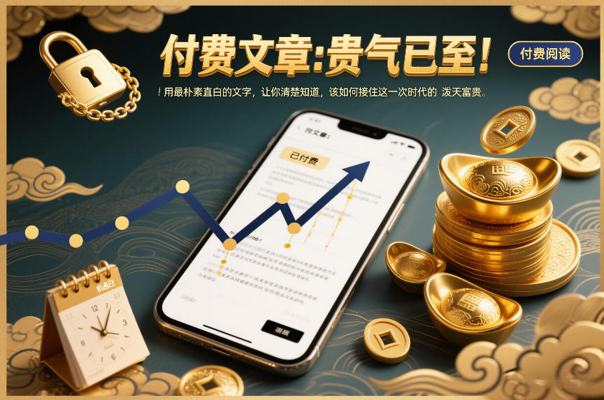 付费文章：贵气已至！用最朴素直白的文字，让你清楚知道，该如何接住这一次时代的泼天富贵-靠谱项目库