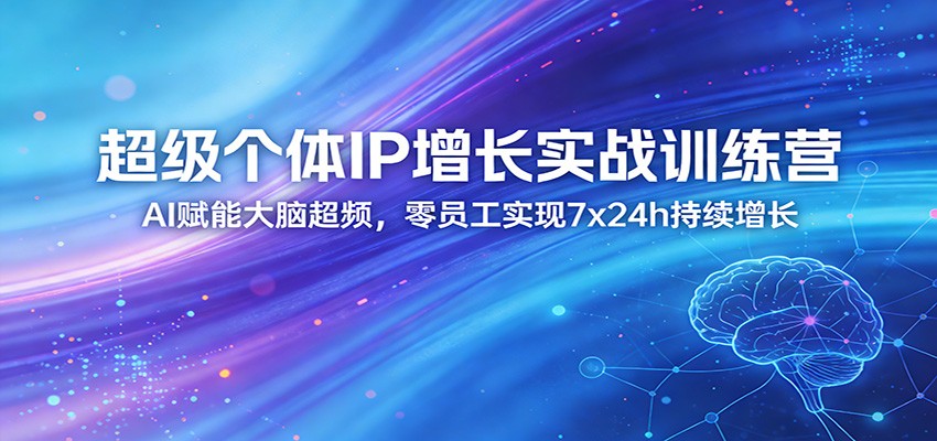 超级个体IP增长实战训练营：AI赋能大脑超频，零员工实现7x24h持续增长（更新）-靠谱项目库