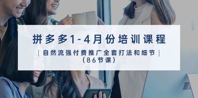 （10495期）拼多多1-4月份培训课程，自然流强付费推广全套打法和细节（86节课）-靠谱项目库