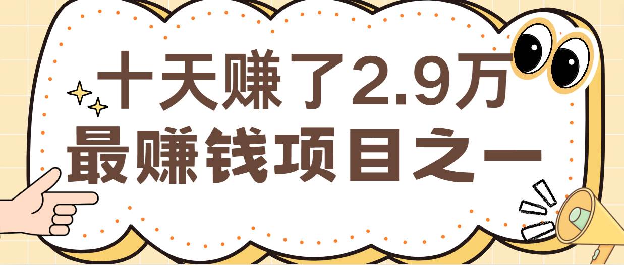 闲鱼小红书最赚钱项目之一，轻松月入6万+-靠谱项目库