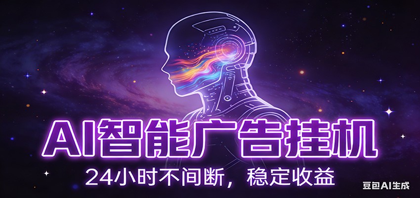 AI智能广告挂机项目，全自动化运行，电脑项目，无配置要求，单机150+收益-靠谱项目库