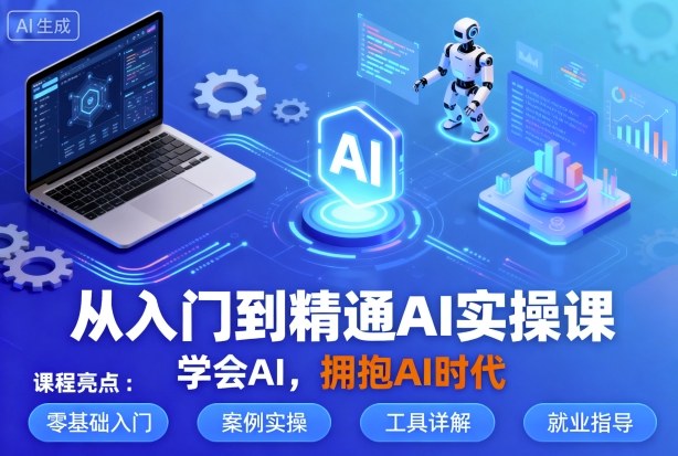 从入门到精通AI实操课，学会AI，拥抱AI时代-靠谱项目库