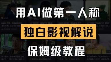 用AI做第一人称独白影视解说，手把手教学，保姆级教程-靠谱项目库