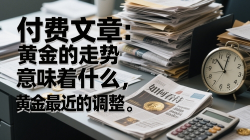 付费文章：黄金的走势意味着什么，如何看待黄金最近的调整-靠谱项目库