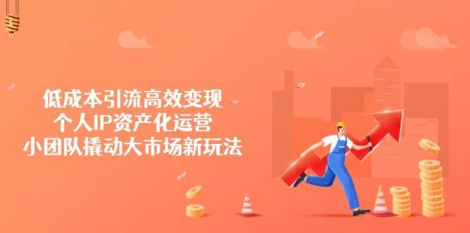 低成本引流高效变现，个人IP资产化运营，小团队撬动大市场新玩法-靠谱项目库