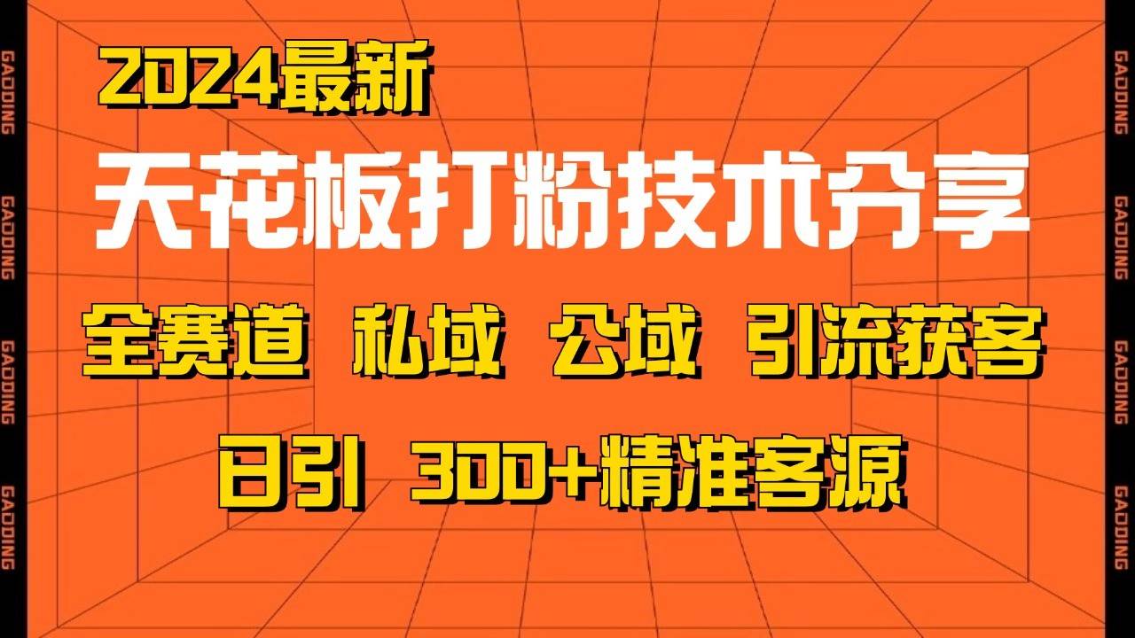 天花板打粉技术分享，野路子玩法 曝光玩法免费矩阵自热技术日引2000+精准客户-靠谱项目库