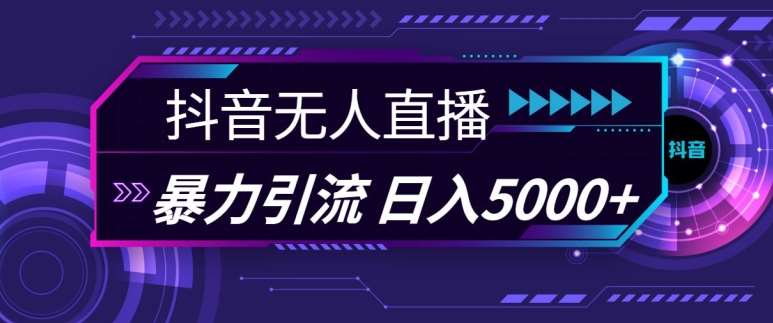 抖音快手视频号全平台通用无人直播引流法，利用图片模板和语音话术，暴力日引流100+创业粉【揭秘】-靠谱项目库
