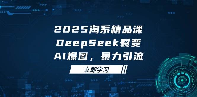 （14639期）2025 淘系精品课，DeepSeek 裂变，AI 爆图，暴力引流-靠谱项目库