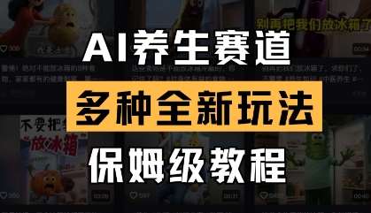 AI养生赛道，多种全新玩法，保姆级教程拆解-靠谱项目库