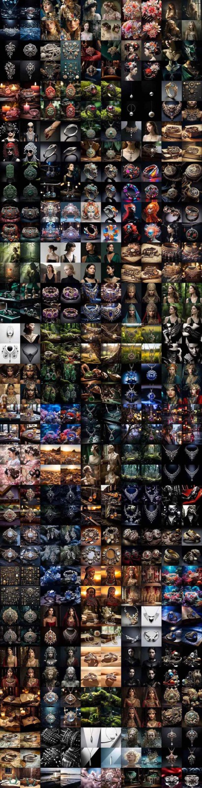 图片[10]-463个Midjourney珠宝摄影提示词：覆盖全品类珠宝，AI设计秒出专业效果-靠谱项目库